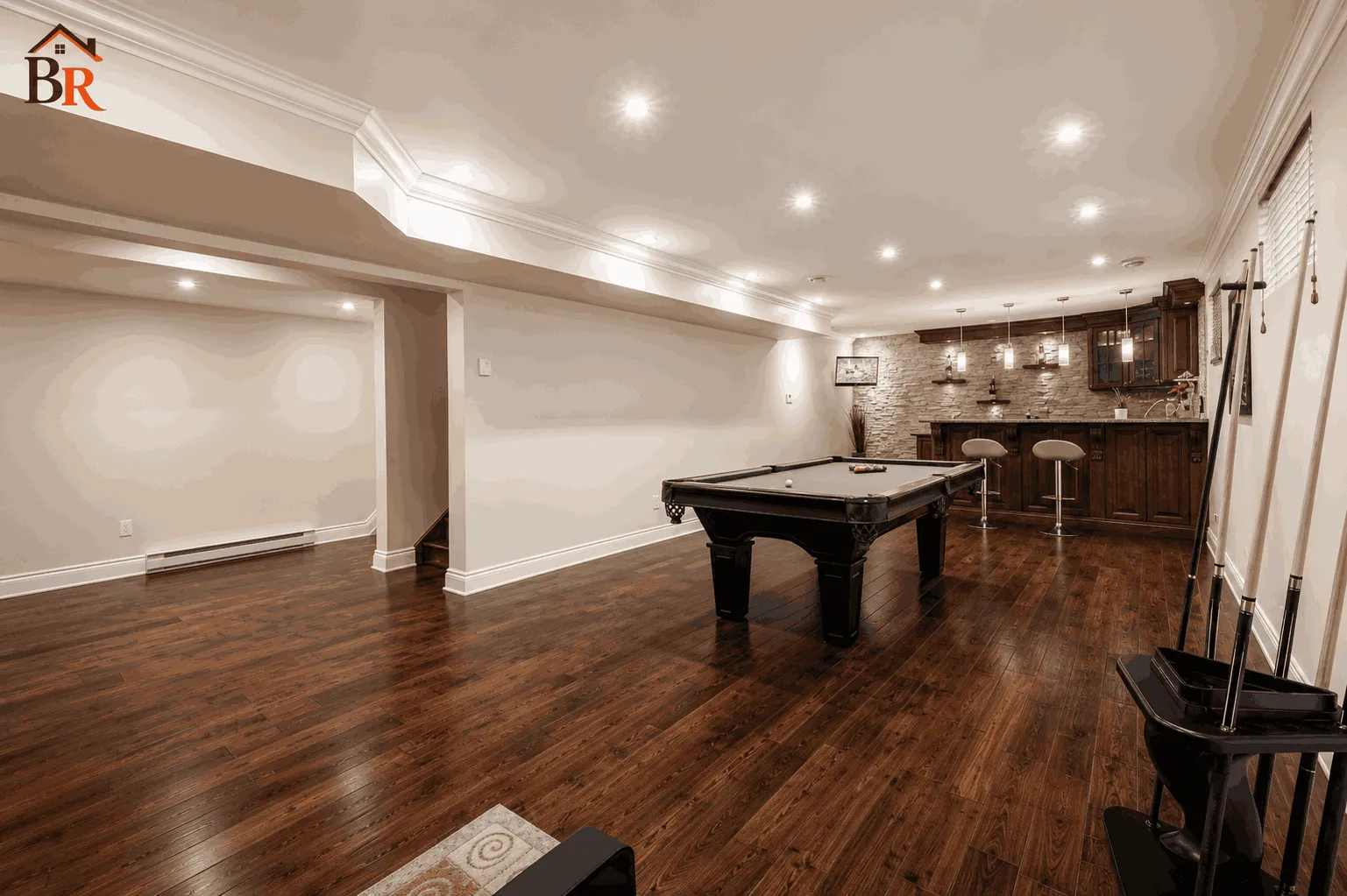 Basement suite living area